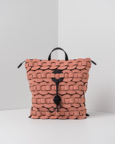 APbag Zaino Circle Bride Intreccio - borsa lavabile effetto neoprene<span> - </span>rosa pig