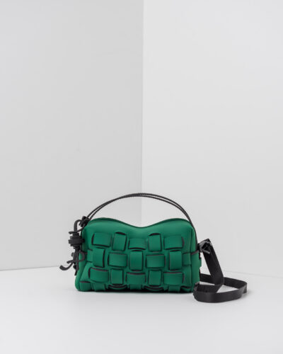 APbag Bauletto Piccolo Madison Intreccio - borsa lavabile effetto neoprene<span> - </span>smeraldo
