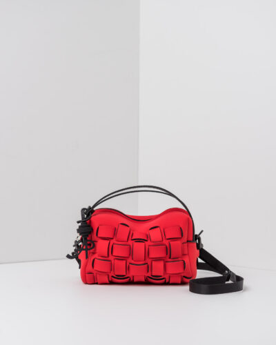 APbag Bauletto Piccolo Madison Intreccio - borsa lavabile effetto neoprene<span> - </span>rosso