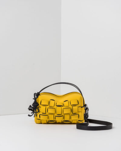 APbag Bauletto Piccolo Madison Intreccio - borsa lavabile effetto neoprene<span> - </span>giallo