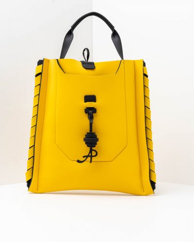 APbag Shopping Chantal Grande - borsa lavabile effetto neoprene<span> - </span>giallo