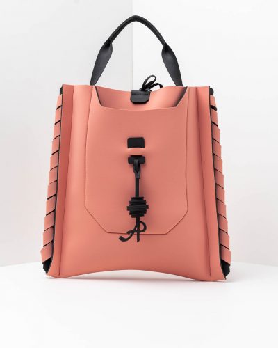APbag Shopping Chantal Grande - borsa lavabile effetto neoprene<span> - </span>rosa pig