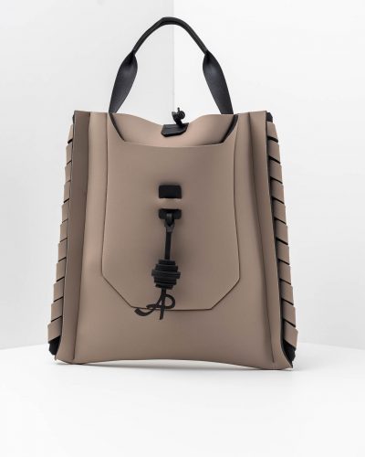 APbag Shopping Chantal Grande - borsa lavabile effetto neoprene<span> - </span>taupe