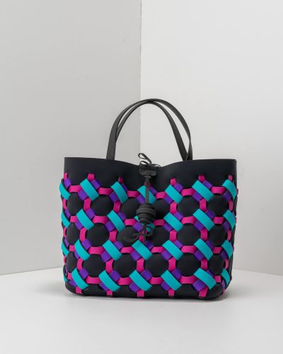 APbag Shopping Saint-Tropez Multicolor &ndash; washable bag<span> - </span>nero multicolor