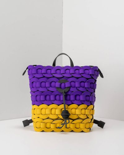 APbag Zaino Circle Bride Intreccio Bicolor - borsa lavabile effetto neoprene