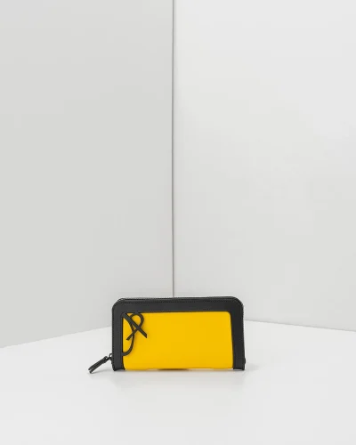APWallet di APBag – Portafoglio lavabile con chiusura zip esterna<span> - </span>giallo