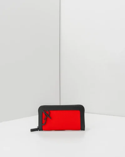 APWallet di APBag – Portafoglio lavabile con chiusura zip esterna<span> - </span>rosso