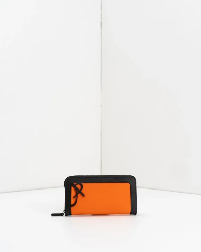 APWallet di APBag – Portafoglio lavabile con chiusura zip esterna<span> - </span>arancio