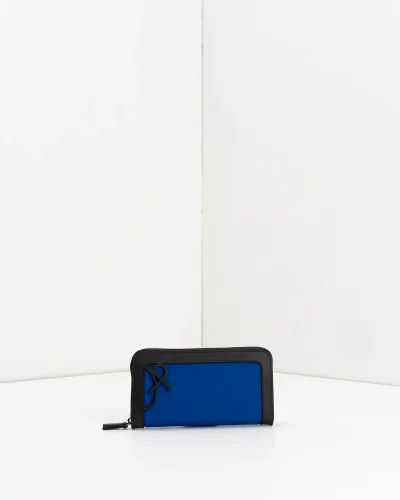 APWallet di APBag – Portafoglio lavabile con chiusura zip esterna<span> - </span>blu