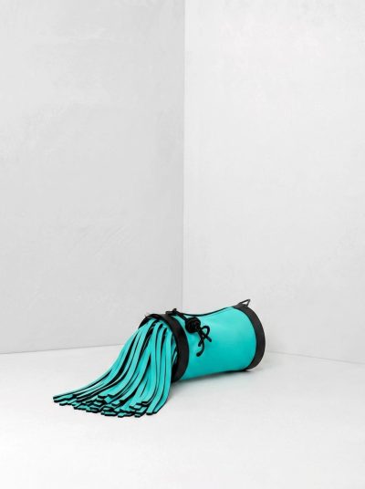 AP Pochette Frange Slurp - borsa lavabile effetto neoprene<span> - </span>turchese