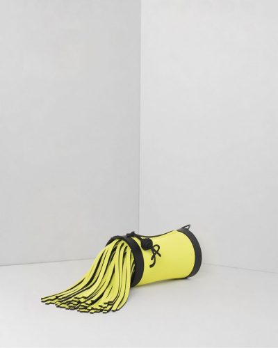 AP Pochette Frange Slurp - borsa lavabile effetto neoprene<span> - </span>giallo