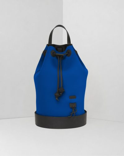 AP Zaino Cap Martin a Tinta Unita - borsa lavabile effetto neoprene<span> - </span>blu cobalto