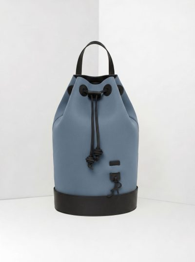 AP Zaino Cap Martin a Tinta Unita - borsa lavabile effetto neoprene<span> - </span>celeste