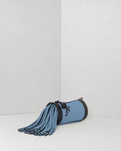 AP Pochette Frange Slurp - borsa lavabile effetto neoprene<span> - </span>baby blue