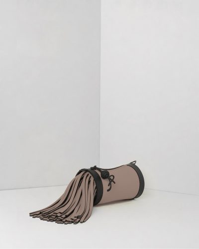 AP Pochette Frange Slurp - borsa lavabile effetto neoprene<span> - </span>taupe