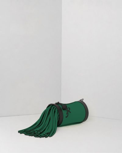 AP Pochette Frange Slurp - borsa lavabile effetto neoprene<span> - </span>verde smeraldo