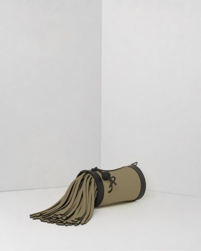 AP Pochette Frange Slurp - borsa lavabile effetto neoprene<span> - </span>verdone