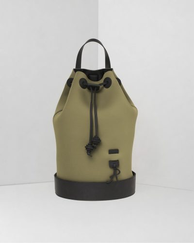 AP Zaino Cap Martin a Tinta Unita - borsa lavabile effetto neoprene<span> - </span>verdone